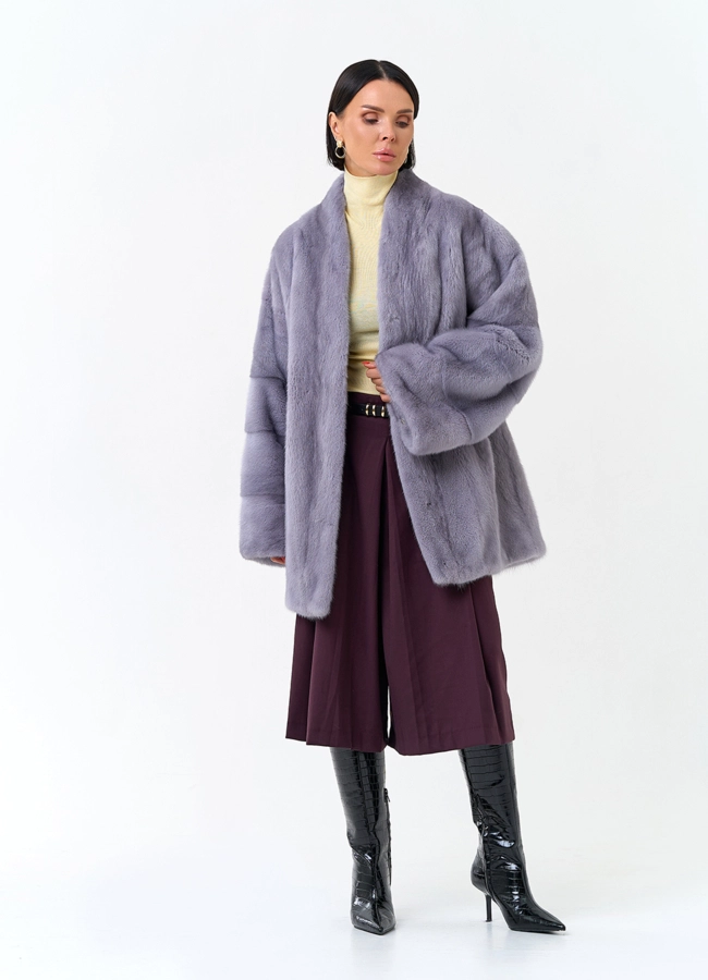  Женская шуба из меха норки модель № 33905 в кредит фото