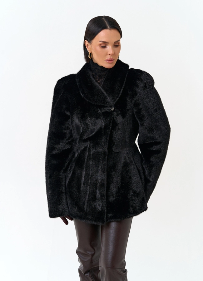 Женская шуба из эко меха модель № 33964 универмаг малина фото