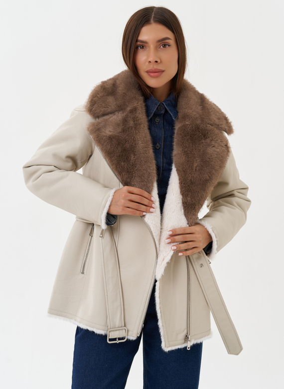 Дубленка "косуха" из эко кожи