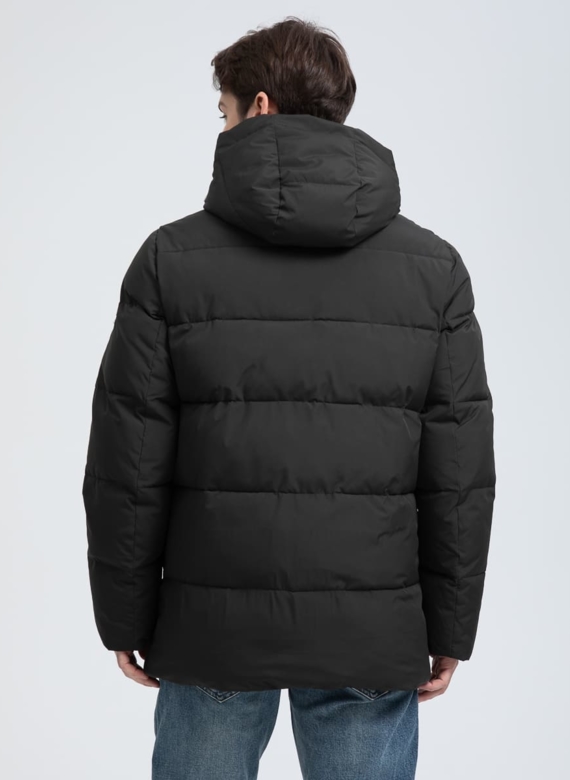 Мужской пуховик с капюшоном 
