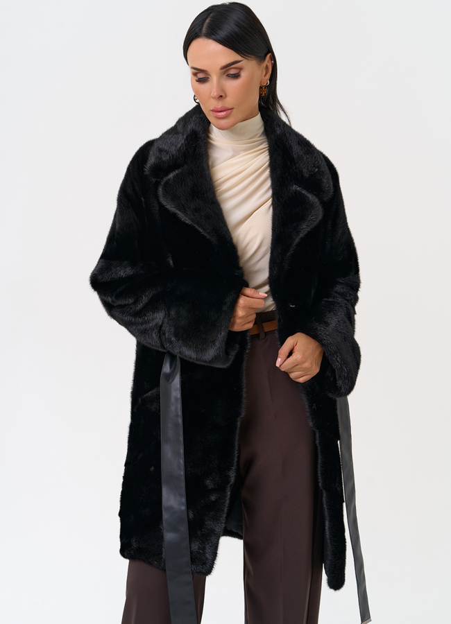 Шуба с английским воротником модель № 31199 универмаг малина