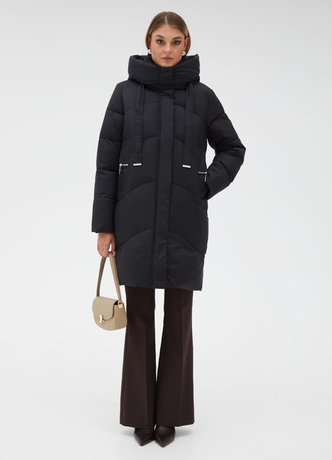 Женский пуховик с капюшоном модель № 31126 в кредит