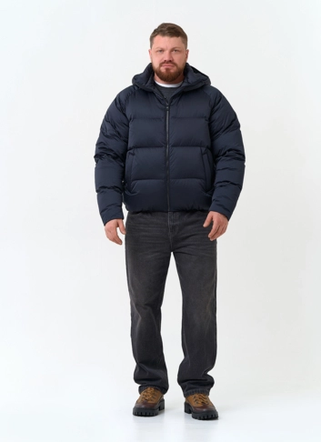 Мужской пуховик с капюшоном  фото