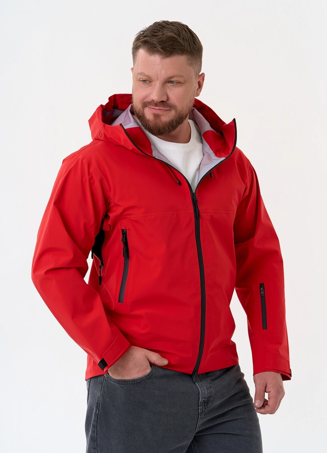 Мужская ветровка красного цвета модель № 32657 универмаг малина