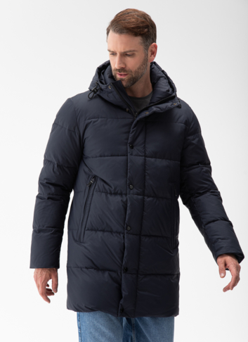 Мужской пуховик с капюшоном 