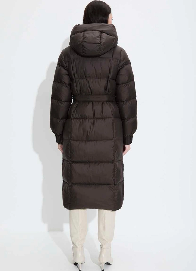фото Женский пуховик с капюшоном модель № 33738 фото