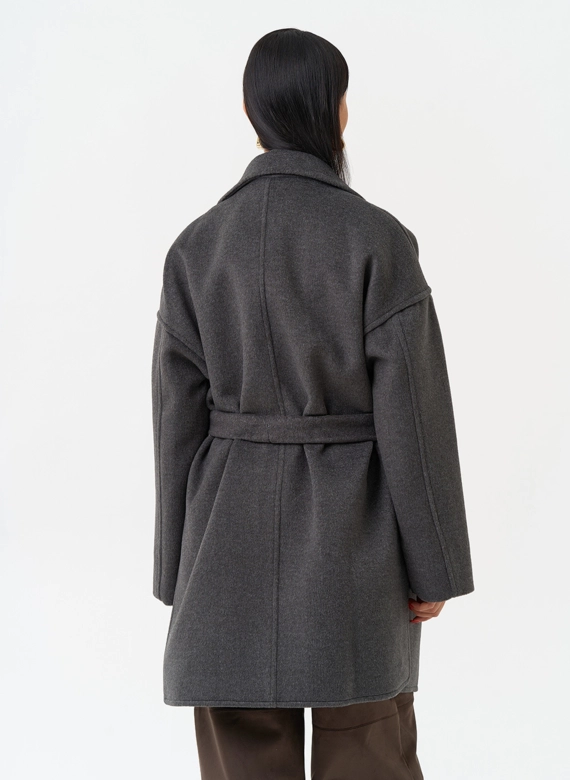 Двубортное женское пальто