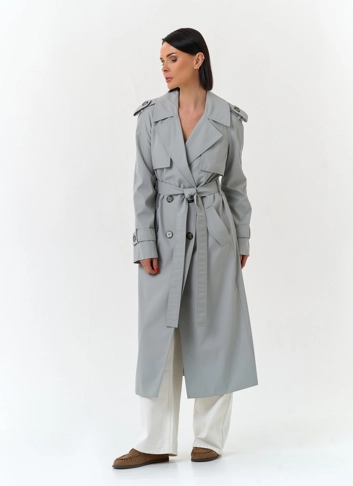 Женский плащ с поясом